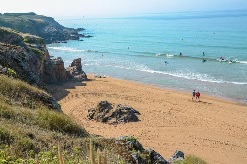 Perle Beach, Petite Maison Situee En Bord De Plage, Piscine. Guidel Extérieur photo